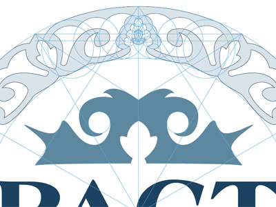 PACT logo drawing lines logo ornament