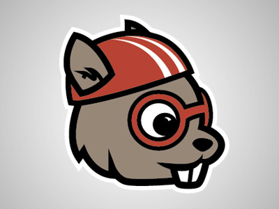 Squirrely Gear bikes cute goggles helmet logo squirrel