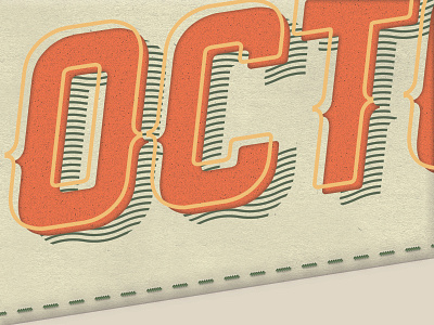 October Letterpress Header