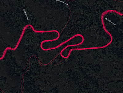 Double Bow Knot cartography design mapbox maps strava