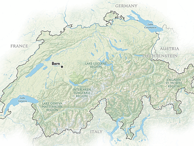 Switzerland Interactive Prototype cartography design maps national geographic