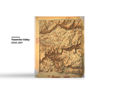 Yosemite Valley Terrain Modeling cartography design maps