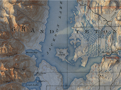 Jackson Lake Cartography cartography design maps