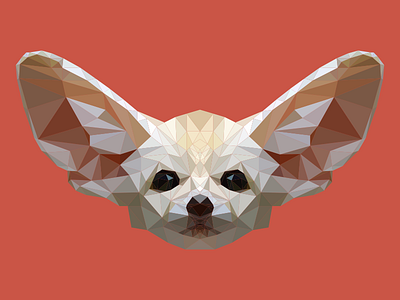 Low Poly Fennec Fox