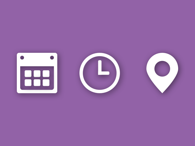 Date Time Place By Marcos Espinosa On Dribbble