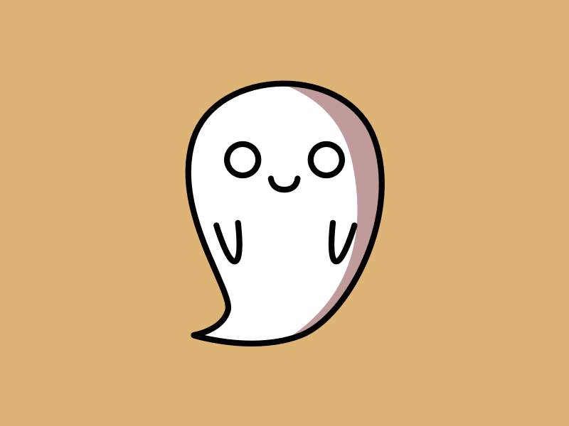 Ghost GIF Stickers cute funny ghost gif imessage ios10 pack peace sticker