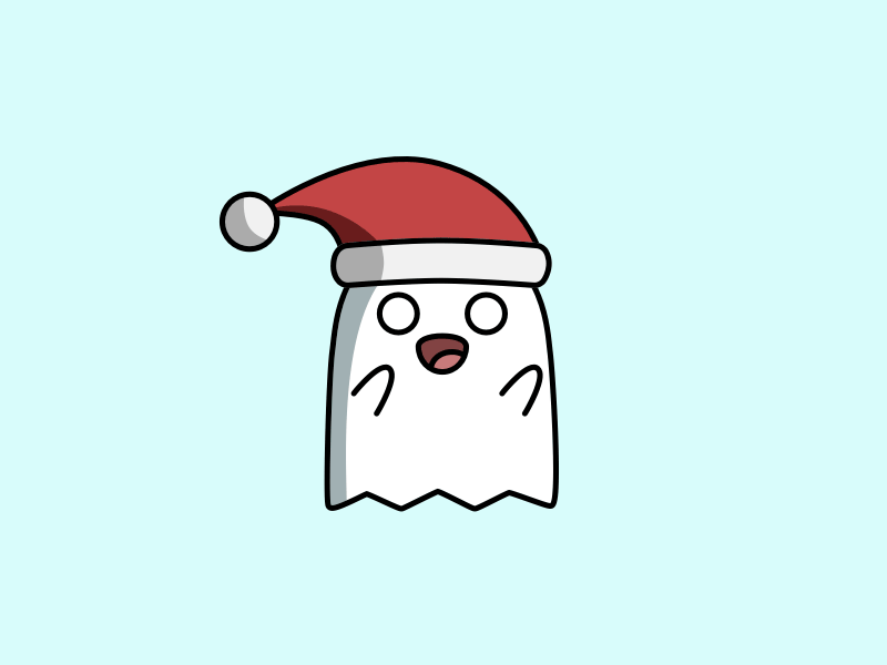 Ghost GIF Stickers christmas cute dance funny ghost gif imessage ios10 pack sticker