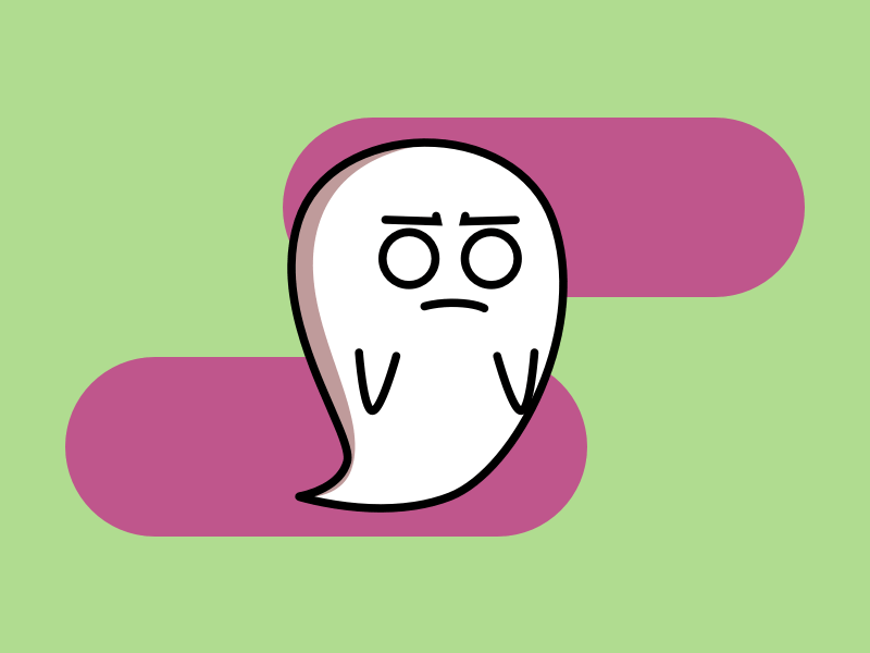 Ghost GIF Stickers cute funny ghost imessage naw uh oneleaf stickers still