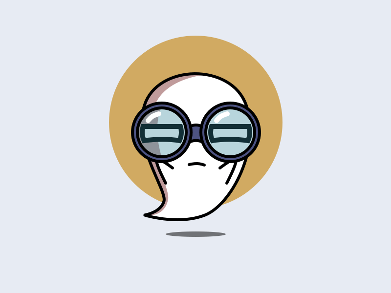 Gwen Spying animation binoculars ghost gif sketch spying vector