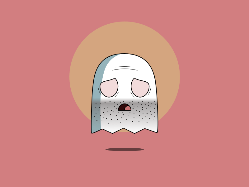 Overworked Gary animated gary ghost gif motion sketch tired vector work