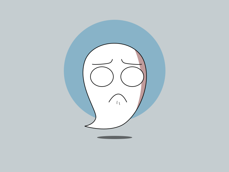 Sad Gwen animation ghost gif illustration imessage sketch stickers vector