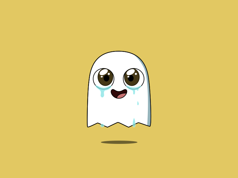 Tears of joy 2d animation animation ghost gif happy illustration imessage stickers motion sketch stickers tears vector