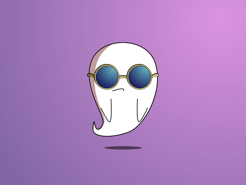 Cool gal 2d animation animation ghost gif illustration imessage stickers peace sketch stickers sunglasses vector