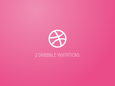 2 Dribbble invitations