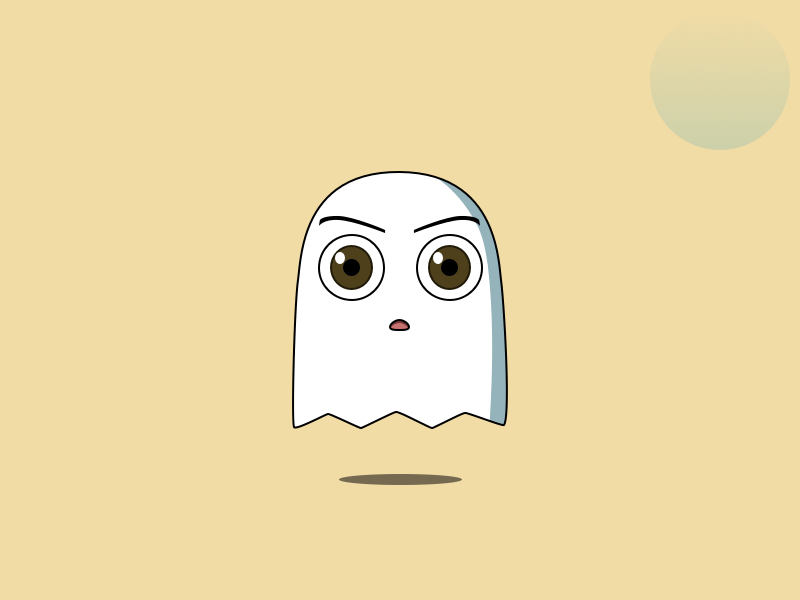 Offended animation ghost gif illustration imessage stickers motion practice sketch stickers vector