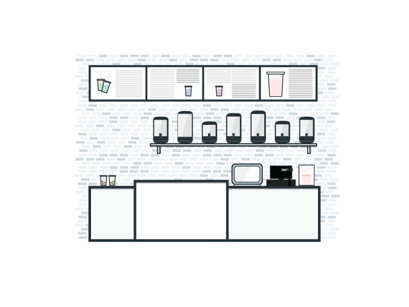 Bubble Tea Store by Paul Xu on Dribbble