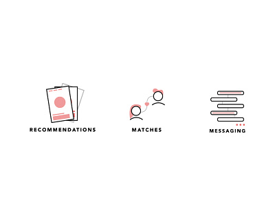 Icons for a Tinder web client
