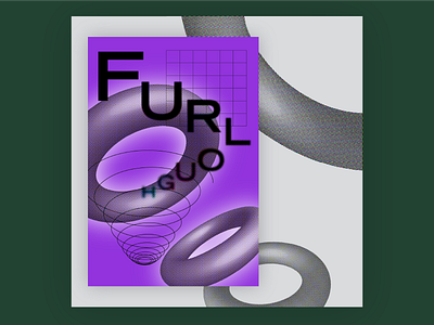 Furlough exploration halftone poster vector