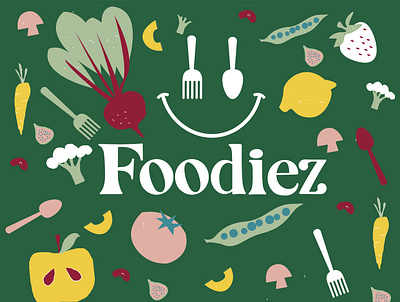 Foodiez brand illustration