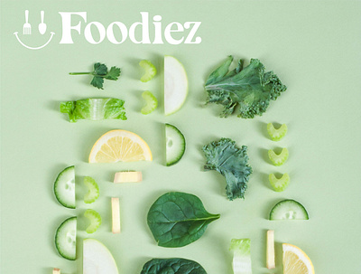foodiez collage branding design illustration logo typography vector