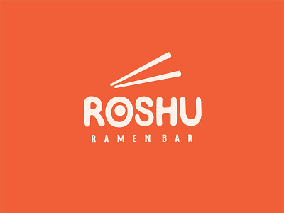 Roshu Ramen bar branding design graphic design illustration logo pinkfoodillustrationlogo typography vector