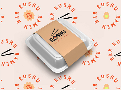 Roshu ramen asian brand asian logodesign asian restaurant design branding design graphic design illustration japanese logo logo logo design oriental design ramen bar brand typography vector