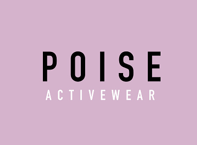 Poise activewear brand activewear logo branding design graphic design illustration logo typography vector womans active wear brand womans clothing brand