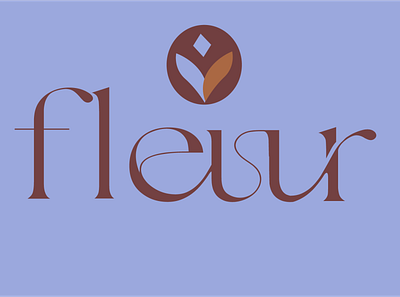 fleur branding design illustration logo typography vector