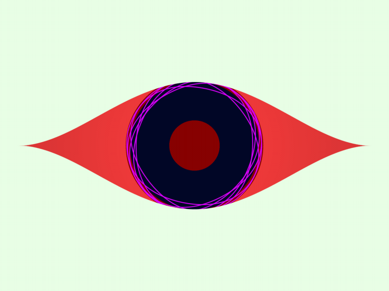 Spirographic Eye after effects eye loop