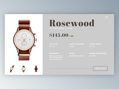 Ecommerce UI - Watch - Day 1