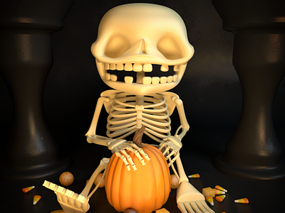 Skeleton Man cinema4d