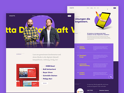 Violetta Digital Craft – Website agency agency website design desktop home home page typo3 ui ux webdesign website