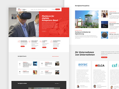 be-digital Basel basel be digital design frontend development home homepage typo3 webdesign website