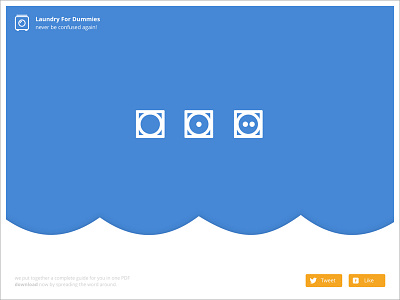 Laundry For Dummies - Landing Page icon design landing page laundry web