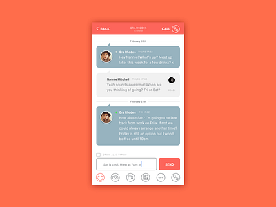 Dribble Daily UI 013 Direct Messaging