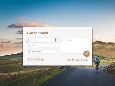 Dribble Daily UI 028 Contact