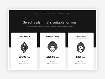 Dribble Daily UI 030 Pricing Table