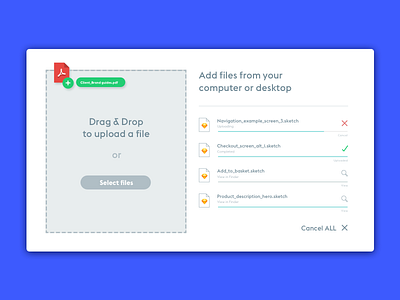 Dribble Daily UI 031 File Upload