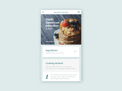 Dribble Daily UI 040 Recipe