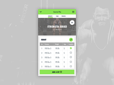 Dribble Daily UI 041 Workout Tracker dailyui design experience graphic interface responsive sketch uiux user vector web zeplin