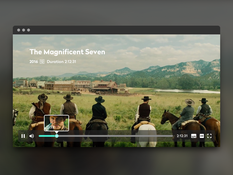 Dribble Daily UI 057 Video Player smart tv graphic design zeplin sketch responsive web design web design flat user experience user interface dailyui uiux