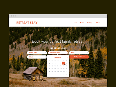 Dribble Daily UI 067 Hotel Booking