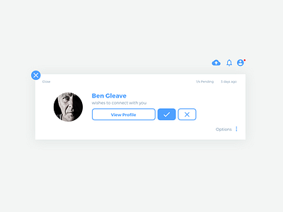 Dribble Daily UI 078 Pending Invitation