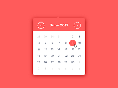 Dribble Daily UI 080 Date Picker