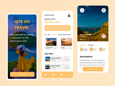 Travel Mobile App. clean design expore figma ios mobile mobile app mobile ui tour tourism travel travel agence travel app travel mobile app travlling trip ui ui ux design ux