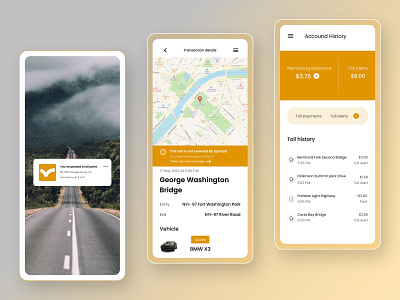 Navigate Mobile App. app design clean delivary design ecology figma interface ios location maps mobile mobile app mobile ui navigate navigate mobile app road ui ux