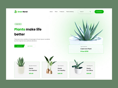 Plant Shop Landing Page🌱🌱