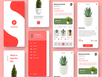 Plant Shop Mobile App. android android app app clean design ecommerce app ecommerce shop app ios mibile app mobile mobile app design plant shop plant shop app shop shop app top mobile app design ui ui design uiux ux