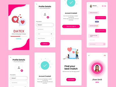 Dating App Mobile Design