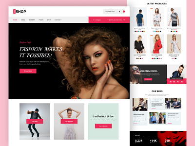 Fashion Product Landing page design